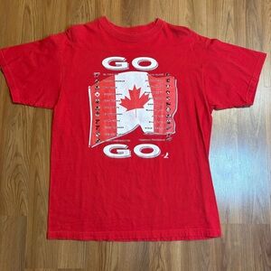 2002 Salt Lake City Canada Hockey “Go Canada Go” Tee Fits L